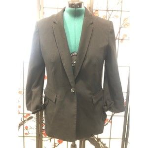 Banana republic 3/4 tied sleev black blazer size 12